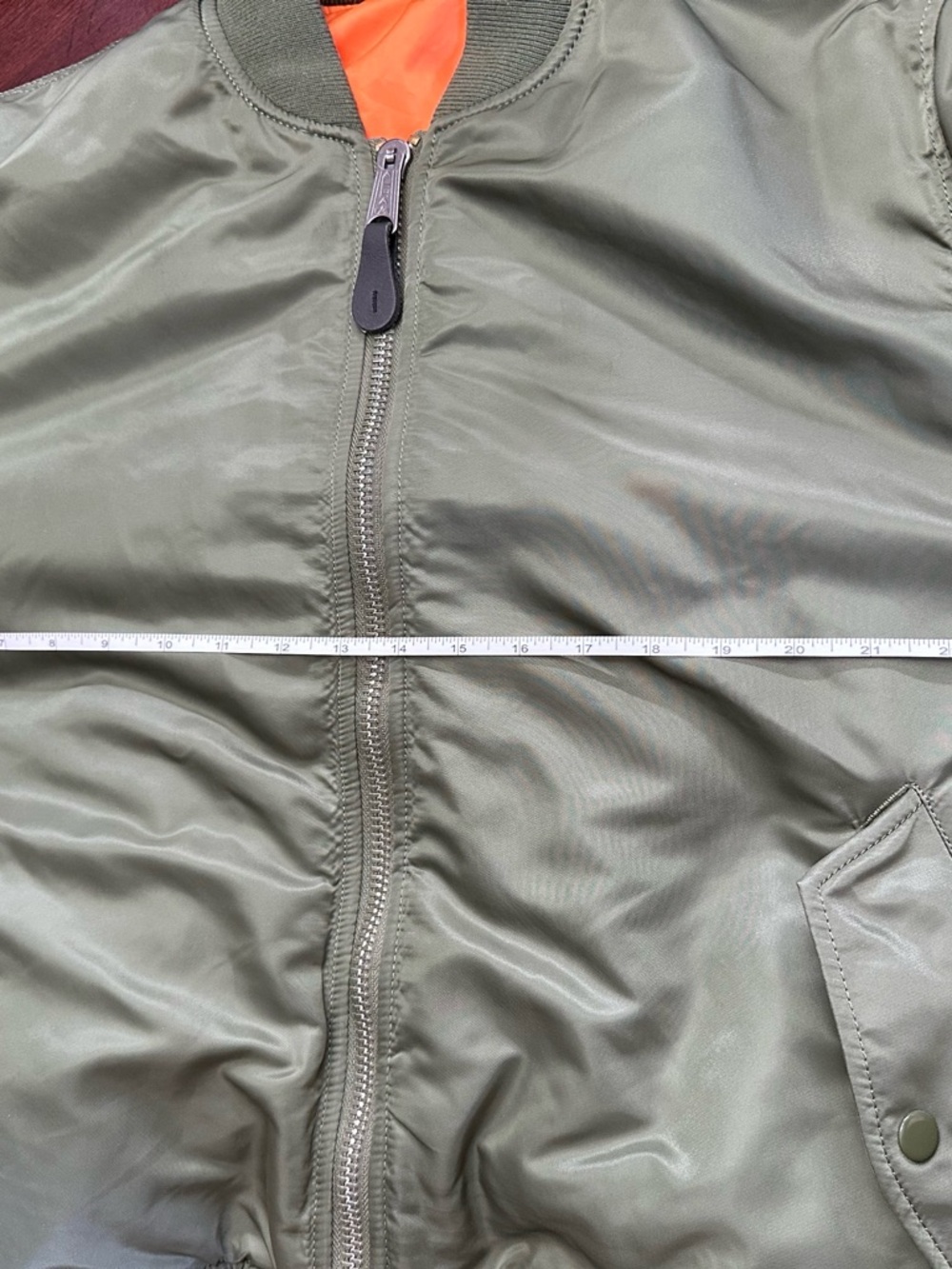 Alpha Industries Green Reversible Bomber Flight Jacket Military Tactical Utility - Picture 6 of 10
